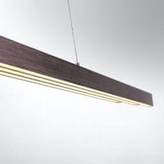 PAUL NEUHAUS PAUL NEUHAUS LED závesné svietidlo, sépiová hnedá, lineárne, dizajn 2700-5000K PN 2568-24
