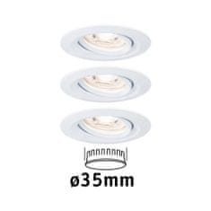 Paulmann Paulmann LED vstavané svietidlo Nova mini výklopné 3x4W 2700K biela mat 230V 942.93 94293