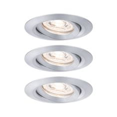 Paulmann Paulmann LED vstavané svietidlo Nova mini výklopné 3x4W 2700K hliník brúsený 230V 942.97 94297