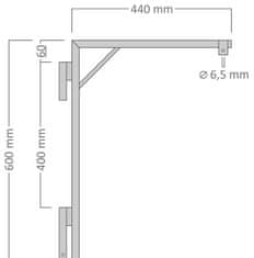 DecoLED DecoLED LED svetelná hviezda na VO,pr.40cm, ľadovo biela