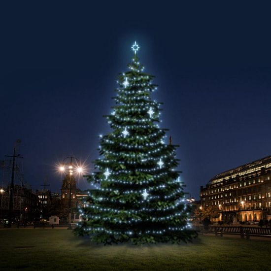 DecoLED LED svetelná sada na stromy vysoké 12-14m, ľadová biela s dekory EFD15S2