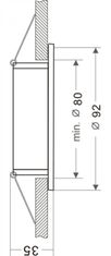 Light Impressions Deko-Light stropné vstavané svietidlo Sirrah guľaté 12V AC / DC GU5.3 / MR16 1x max. 50,00 W biela RAL 9003 110021