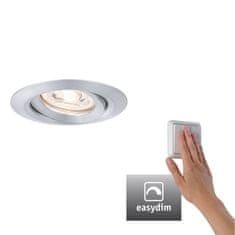 Paulmann Paulmann LED vstavané svietidlo Nova mini Plus EasyDim výklopné 1x4,2W 2700K hliník 230V 929.74 92974