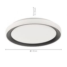 PAUL NEUHAUS LEUCHTEN DIREKT aj s JUST LIGHT LED stropné svietidlo kruhové čierne s funkciou zmeny farieb Smart Home MEDION RGB plus 3000-5000K