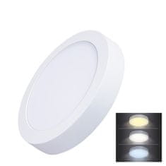 Solight Solight LED mini panel CCT, prisadený, 18W, 1530lm, 3000K, 4000K, 6000K, okrúhly WD172