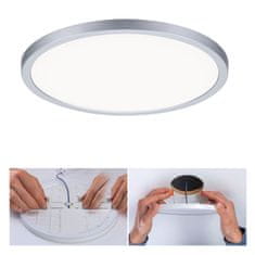 Paulmann Paulmann LED vstavané svietidlo Areo VariFit IP44 3-krokové-stmievateľné 230mm 16W 4.000K matný chróm 930.58 93058