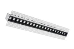 Century CENTURY MINIMAL Recessed linear LED 20W 3000K 1600L CRI95 45d INŠTALÁCIA MAGNET