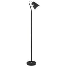 Sessak Sessak Moderné stojací lampa Odette - pr. 140 x 1500 x 230 mm, 28 W, matná čierna, chróm SE odel