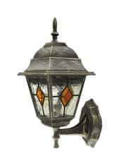 Rabalux Vonkajšia nástenná lampa Monaco max. 60W | E27 | IP43 - antická zlatá