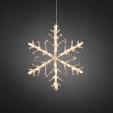 Exihand Snehová vločka 4440-103, 24 LED teplá biela, priemer 40 cm