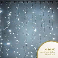 DecoLED DecoLED LED svetelná záclona, 1x7 m, ľadovo biela, 600 diód, IP67