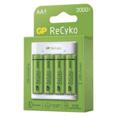 EMOS EMOS Nabíjačka batérií GP Eco E411 plus 4× AA ReCyko 2000 B51414