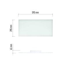 EMOS EMOS LED prisadené svietidlo EXCLUSIVE, obdĺžnikové 24W frameless, stmiev. so zmenou CCT, CRI a gt;95 ZM5182