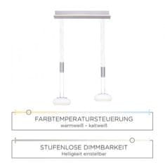 PAUL NEUHAUS PAUL NEUHAUS Paul Neuhaus, Q-ETIENNE, LED závesné svietidlo oceľ, Smart Home ZigBee 2700-5000K 2076-55