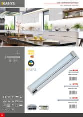 Ecolite Ecolite kuchynské LED svietidlo 15W, CCT, 1200lm, 92cm, strieborná TL2016-CCT/15W