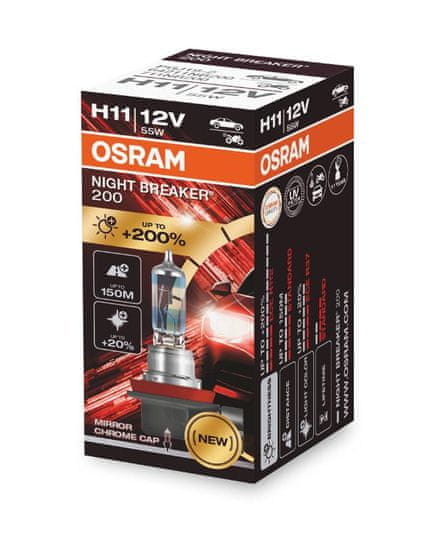 Osram OSRAM H11 12V 55W PGJ19-2 NIGHT BREAKER 200 plus 200% 1ks 64211NB200