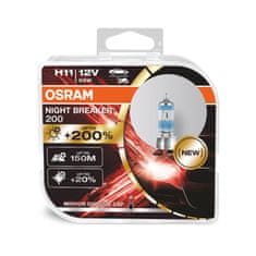 Osram OSRAM H11 12V 55W PGJ19-2 NIGHT BREAKER 200 plus 200% 2ks 64211NB200-HCB