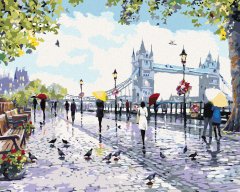 ZUTY Diamantové maľovanie - ĽUDIA PRI TOWER BRIDGE (RICHARD MACNEIL) 40x50 cm NO