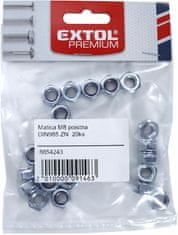 Extol Premium Matica poistná DIN985 ZN, 40ks, M6, EXTOL PREMIUM