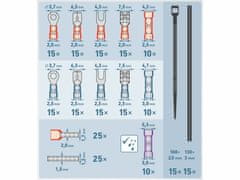 Extol Premium Kliešte krimpovacie pre káble 0,2-6,0mm2, sada 231ks, EXTOL PREMIUM