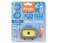 Extol Light Čelovka 250lm bodová LED, 3x1,5V AAA, EXTOL LIGHT