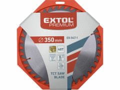 Extol Premium Kotúč pílový s SK plátkami, Ø350x3,5x30mm, 40z, EXTOL PREMIUM