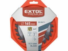 Extol Premium Kotúč pílový s SK plátkami, Ø165x2,8x20mm, 24z, EXTOL PREMIUM