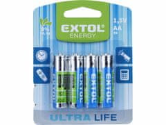 Extol Energy Batéria zink-chloridová 4ks, 1,5V, typ AA, EXTOL ENERGY