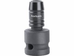 Fortum Adaptér rázový na bit, 1/2" 4-hran na 1/4" 6-hran so zámkom, CrMoV, FORTUM