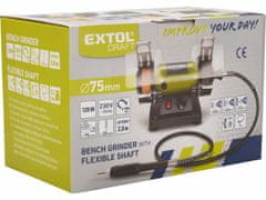 Extol Craft Brúska stolová dvojkotúčová s priamou brúskou, príkon 120W, 75mm