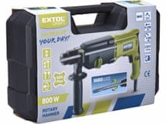 Extol Craft Kladivo vŕtacie a sekacie, SDS-plus, príkon 800W, 2,5J, kufor, EXTOL CRAFT