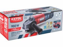 Extol Premium Brúska uhlová 125mm, 900W, 11000 ot/min, dlaňový spínač