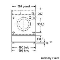 Bosch vstavaná práčka WIW24342EU+ doživotná záruka AquaStop + záruka 10 rokov na motor