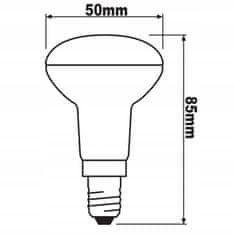 LUMILED 10x LED žiarovka E14 R50 6W = 50W 540lm 4000K Neutrálna biela 120°