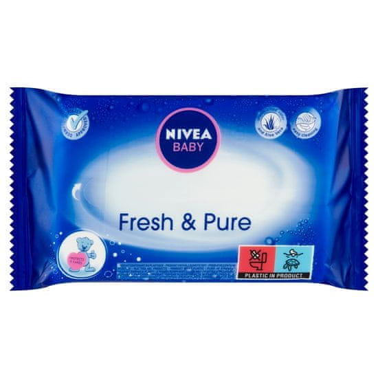 Nivea Baby Fresh & Pure Obrúsky, 63 ks