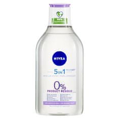 Nivea MicellAir 5v1 Upokojujúca micelárna voda bez parfumu pre citlivú pleť, 400 ml