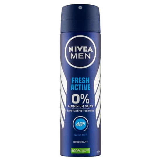 Nivea Men Fresh Active sprej dezodorant, 150 ml