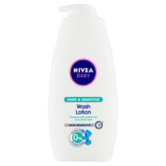 Nivea Baby Pure & Sensitive umývací gél na tvár a telo, 500 ml