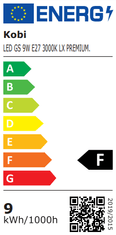 Kobi 3x LED žiarovka E27 A60 9W = 60W 810lm 3000K Teplá biela SO SENZOROM POHYBU A SÚMRAKU