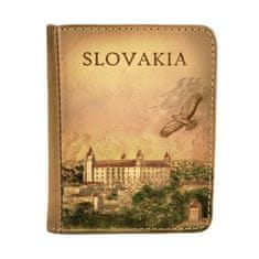 VegaLM Ručne vyrezávaný a tvarovaný reliéfny kožený zápisník – Slovensko, Bratislavský hrad