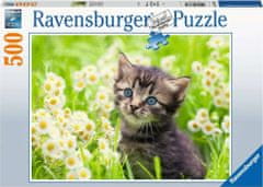 Ravensburger Puzzle Mačiatko na lúke 500 dielikov