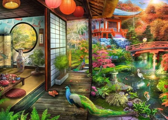 Ravensburger Puzzle Čajovňa v japonskej záhrade, Kjóto 1000 dielikov