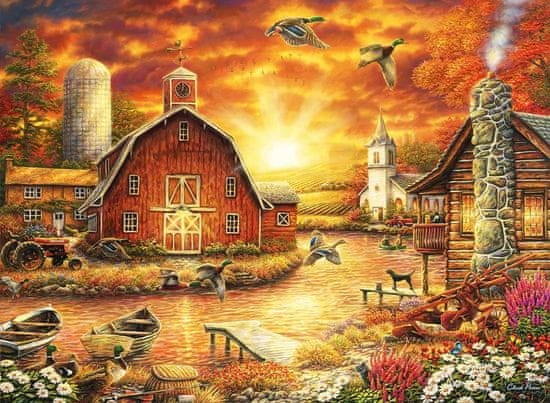 Blue Bird Puzzle Farma za úsvitu 3000 dielikov