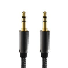 MG audio kábel 3.5mm mini jack M/M 2m, čierny