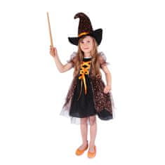 Rappa Detský kostým čarodejnica s hviezdičkami (M) e-obal