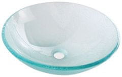 SAPHO , ICE sklenené umývadlo priemer 42 cm, 2501-04
