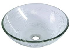 SAPHO , RIPPLE sklenené umývadlo priemer 42 cm, 2501-18