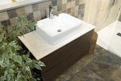 SAPHO , BALENA keramické umývadlo na dosku 48x13,5x37 cm, biela, BH7013