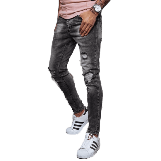 Dstreet Pánske džínsové nohavice RITA šedé ux3641 s30