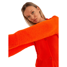 RUE PARIS Dámsky sveter oversize RUE PARIS oranžový LC-SW-0321.06X_389798 Univerzálne